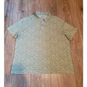 UNTUCKit Men's Green & Pink Polo Shirt - Size XXL